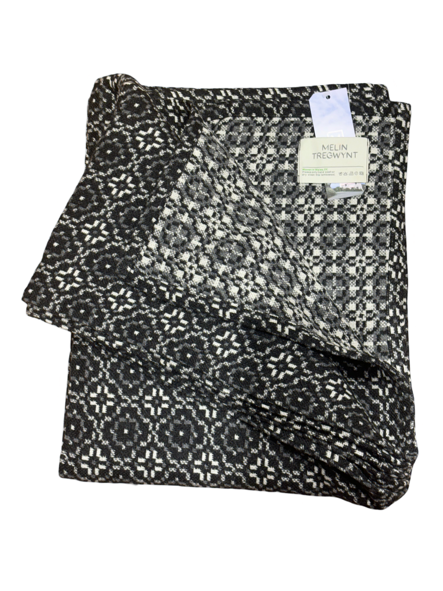 Vintage Rose Slate Lambswool Throw