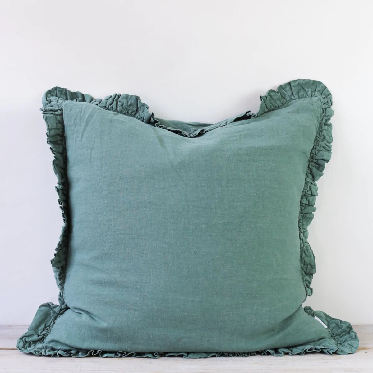 Linen Ruffle Cushion