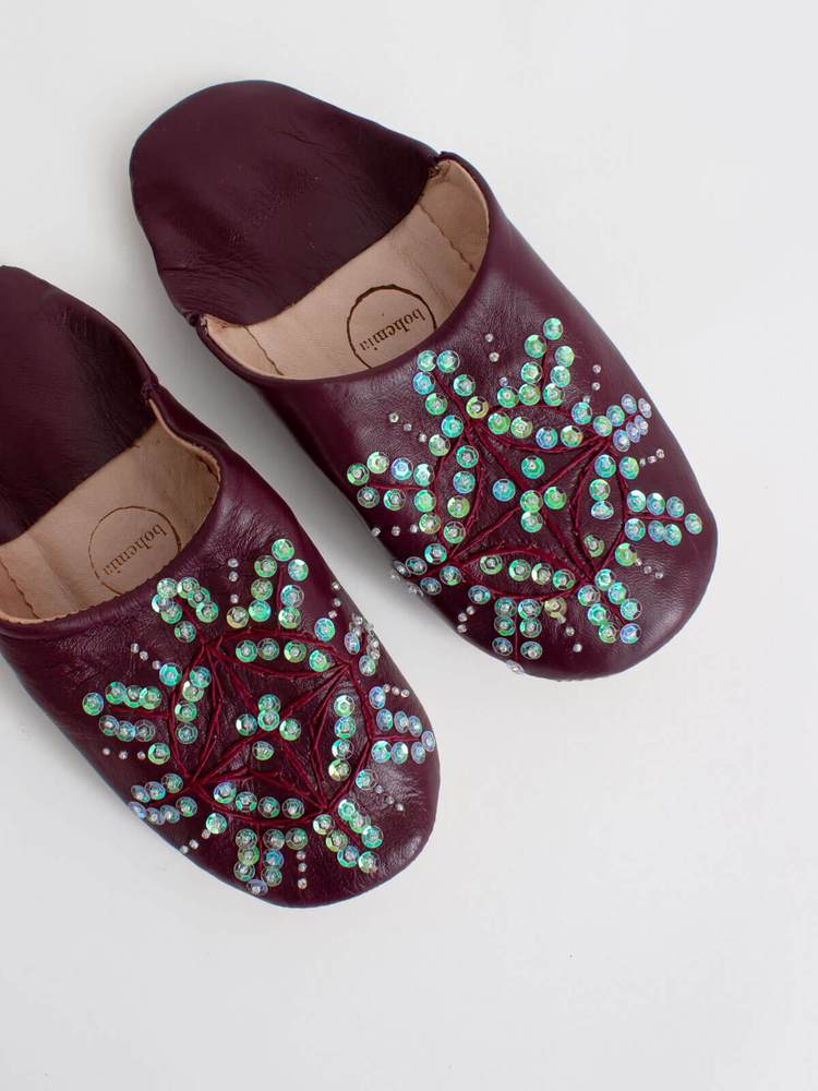 Morrocan Leather Babouche Slippers