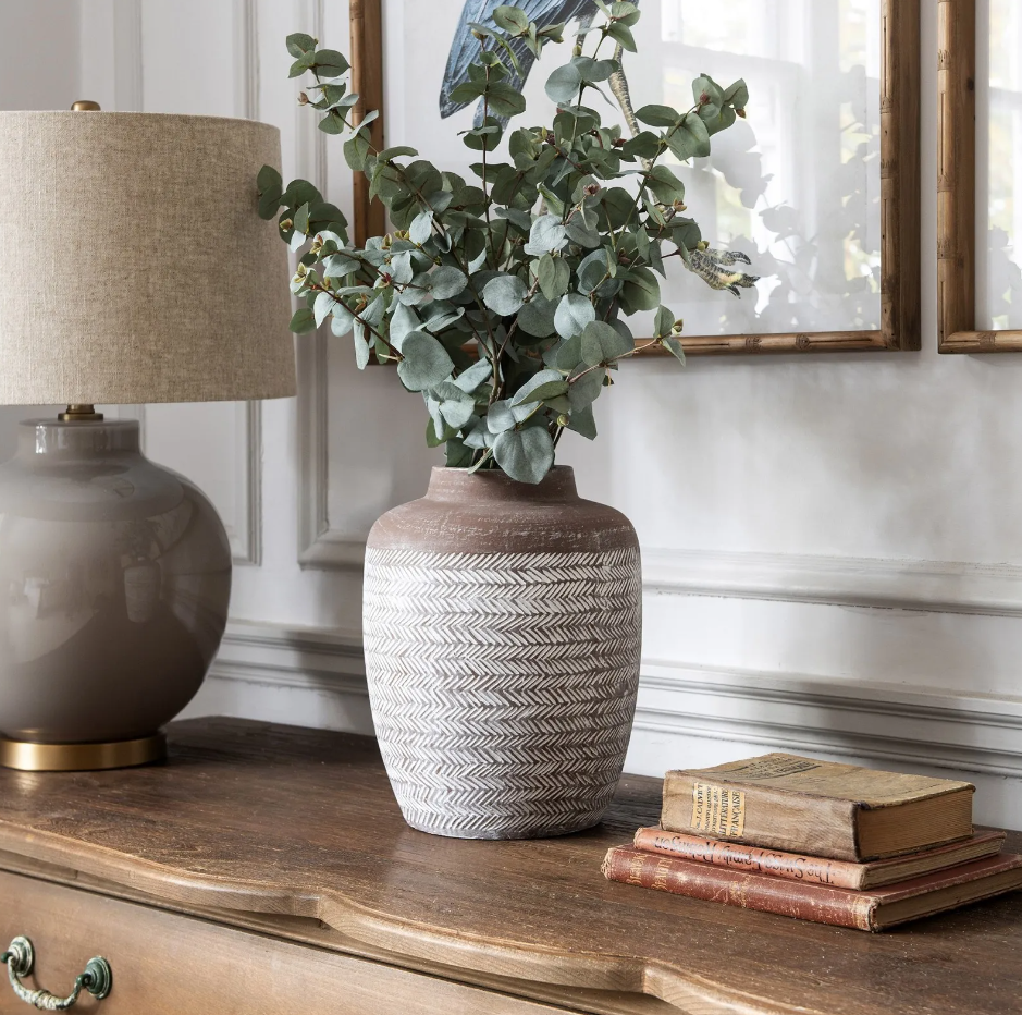 Embossed Tribal Vase