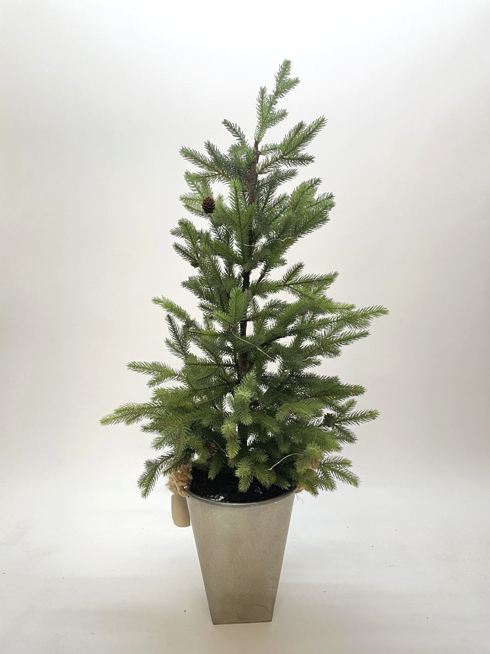 Pre-lit Pine Tree with Tub