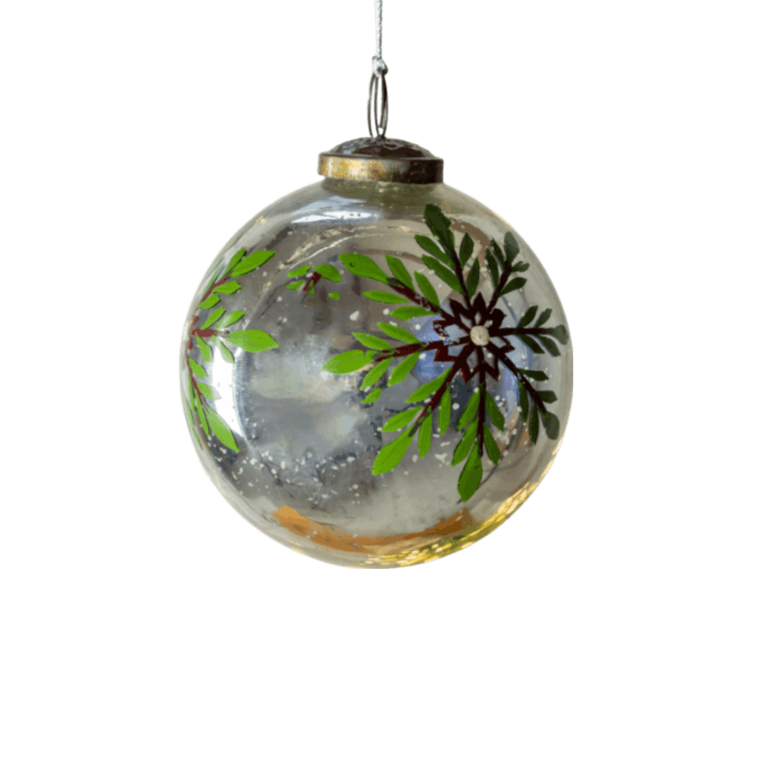 Painted Snowflake Bauble