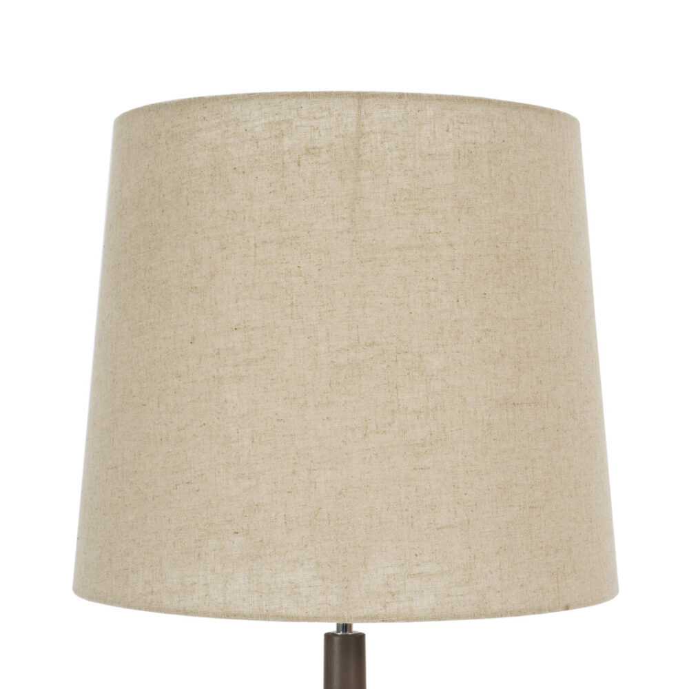 Cross Floor Lamp with Natural Shade