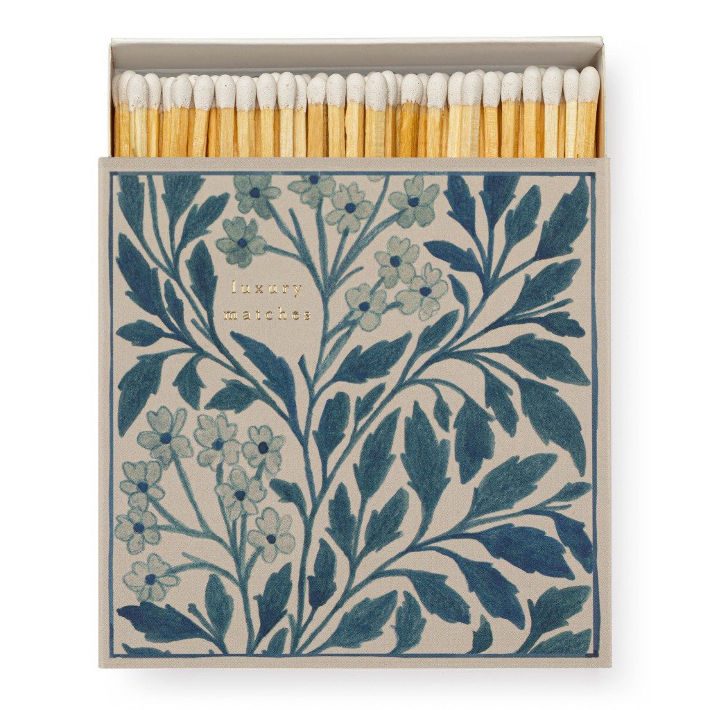 Blue Floral - Archivist Safety Matches