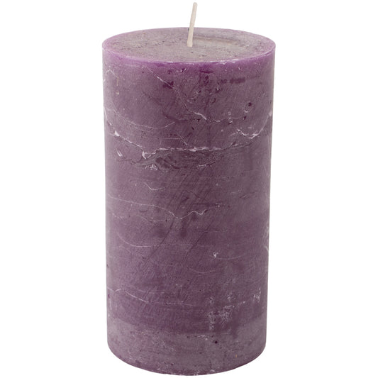 Amethyst Rustic Pillar Candle 70 X 130mm