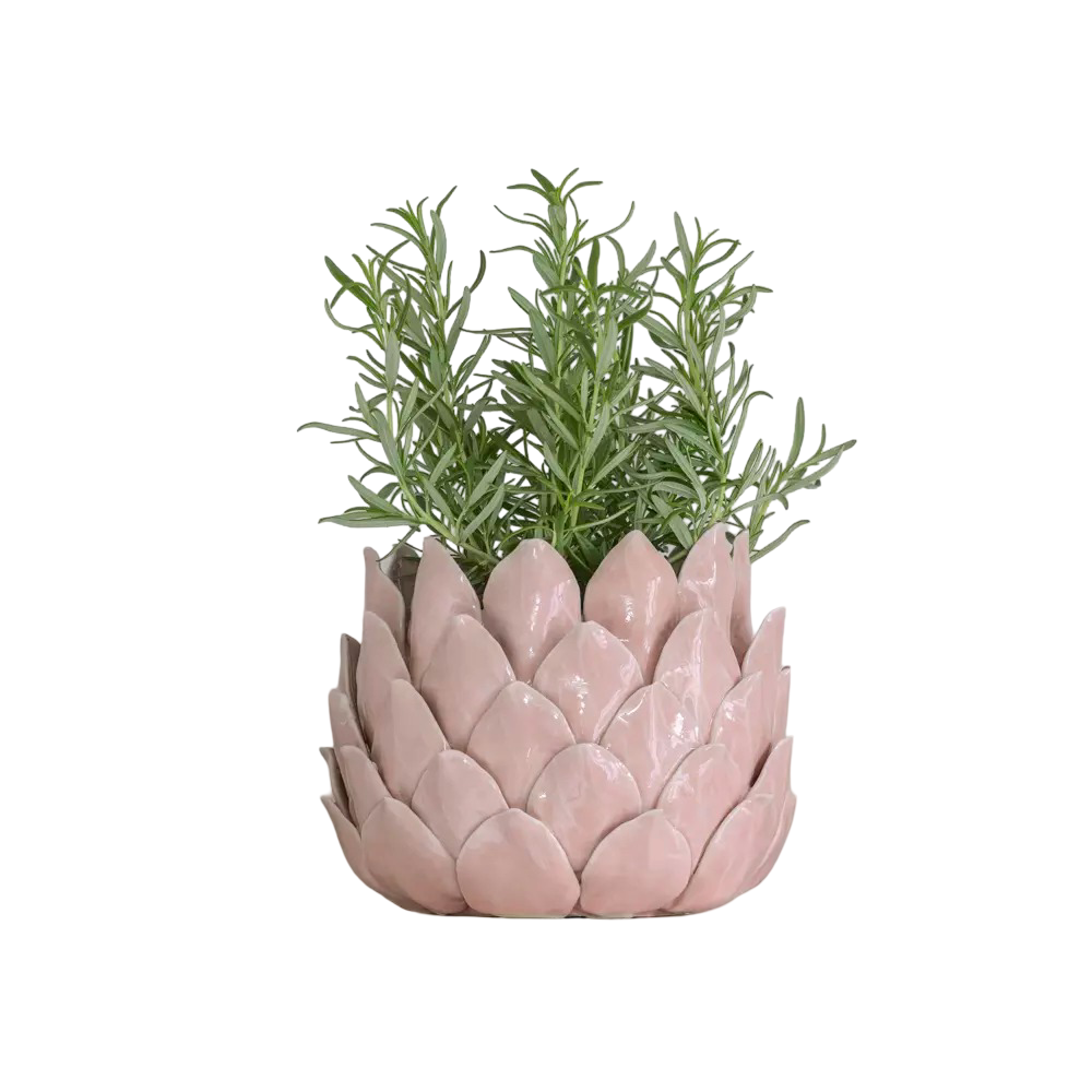 Artichoke Candleholder – Blush Pink