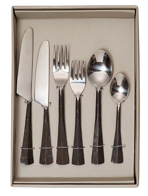 Burnished steel Cutlery Set